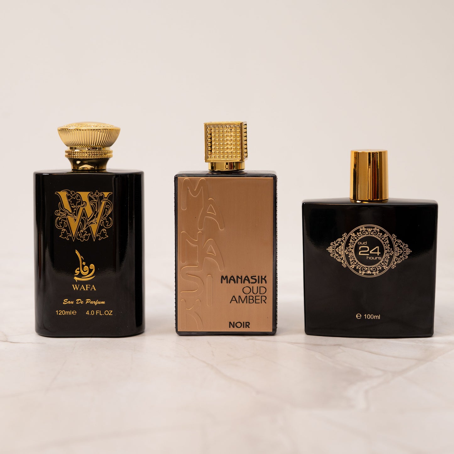 SET PARFUMURI 2 + 1 BARBATI - Oud 24 Hours, Wafa, Oud Amber Noir